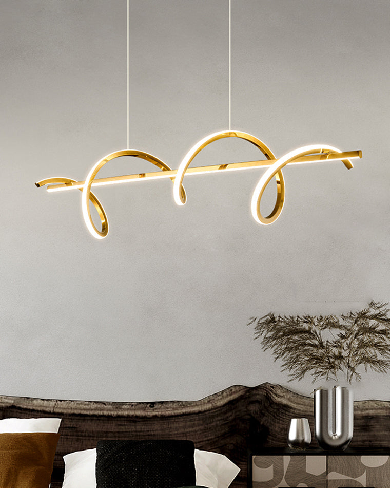 WOMO Lustre Lineaire Doré Salle à Manger-WM2723