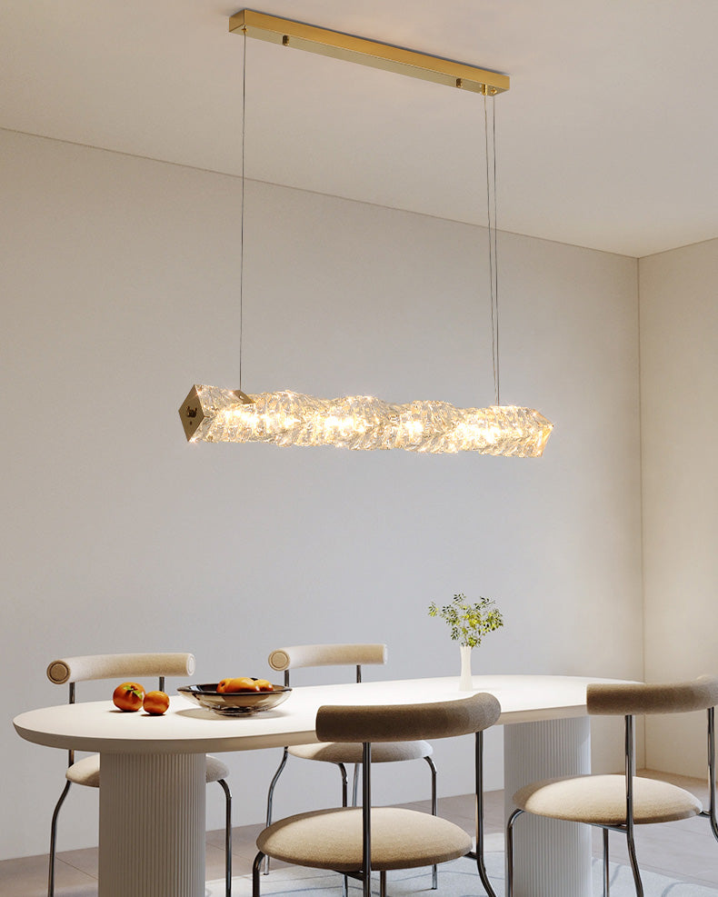 WOMO Suspension Lineaire Cristal pour Salle à Manger - WM2193