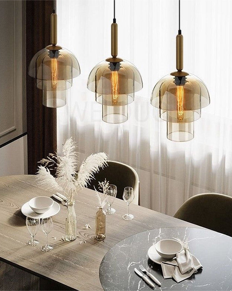 Suspension cloche en verre WOMO-WM2789