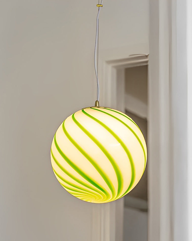 Suspension WOMO Swirl Glass Globe-WM2613