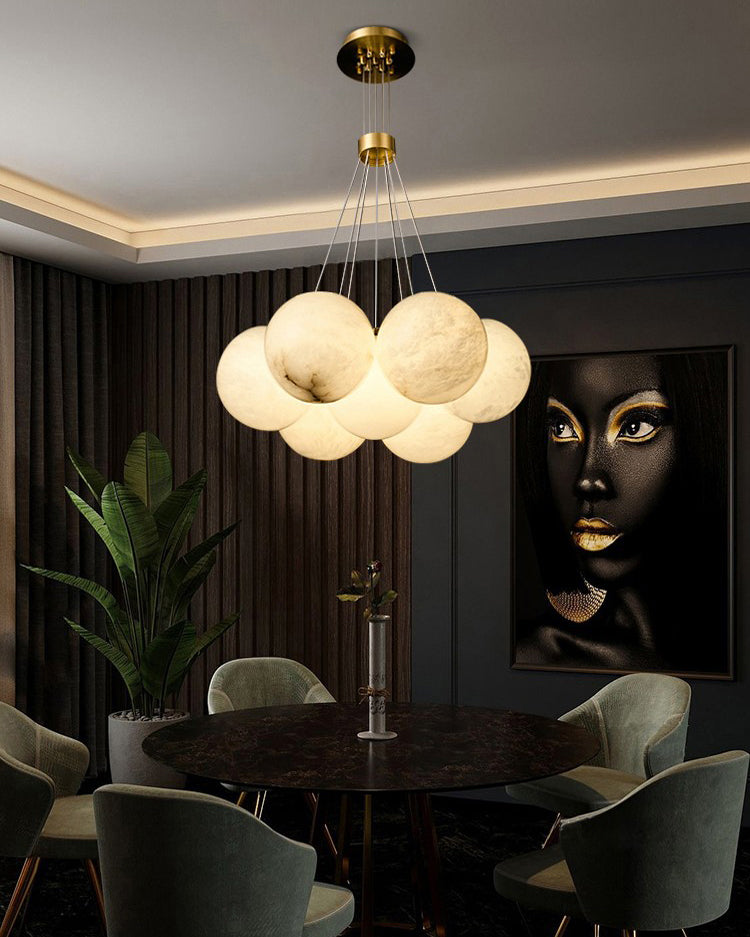 WOMO Alabaster Bubble Cluster Chandelier-WM2865