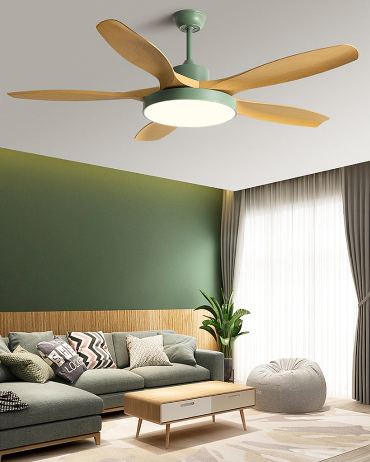Lampe de ventilateur de plafond moderne WOMO 5 pales-WM5129