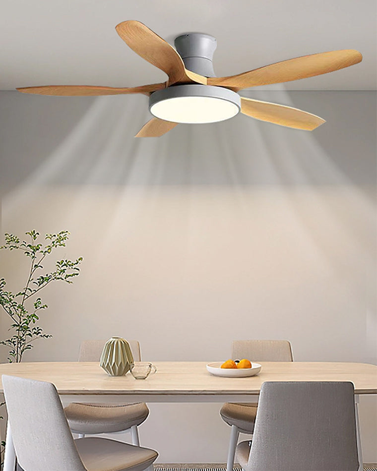 WOMO Grand Ventilateur de plafond bas 5 Pales-WM5130