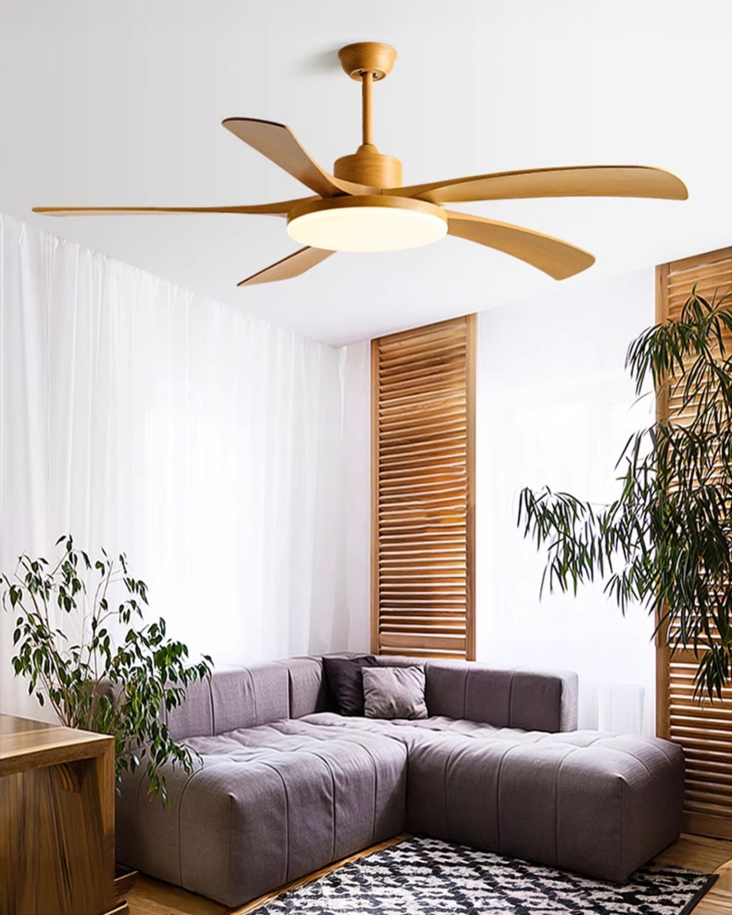 WOMO 60-inch large ceiling fan light - WM5179