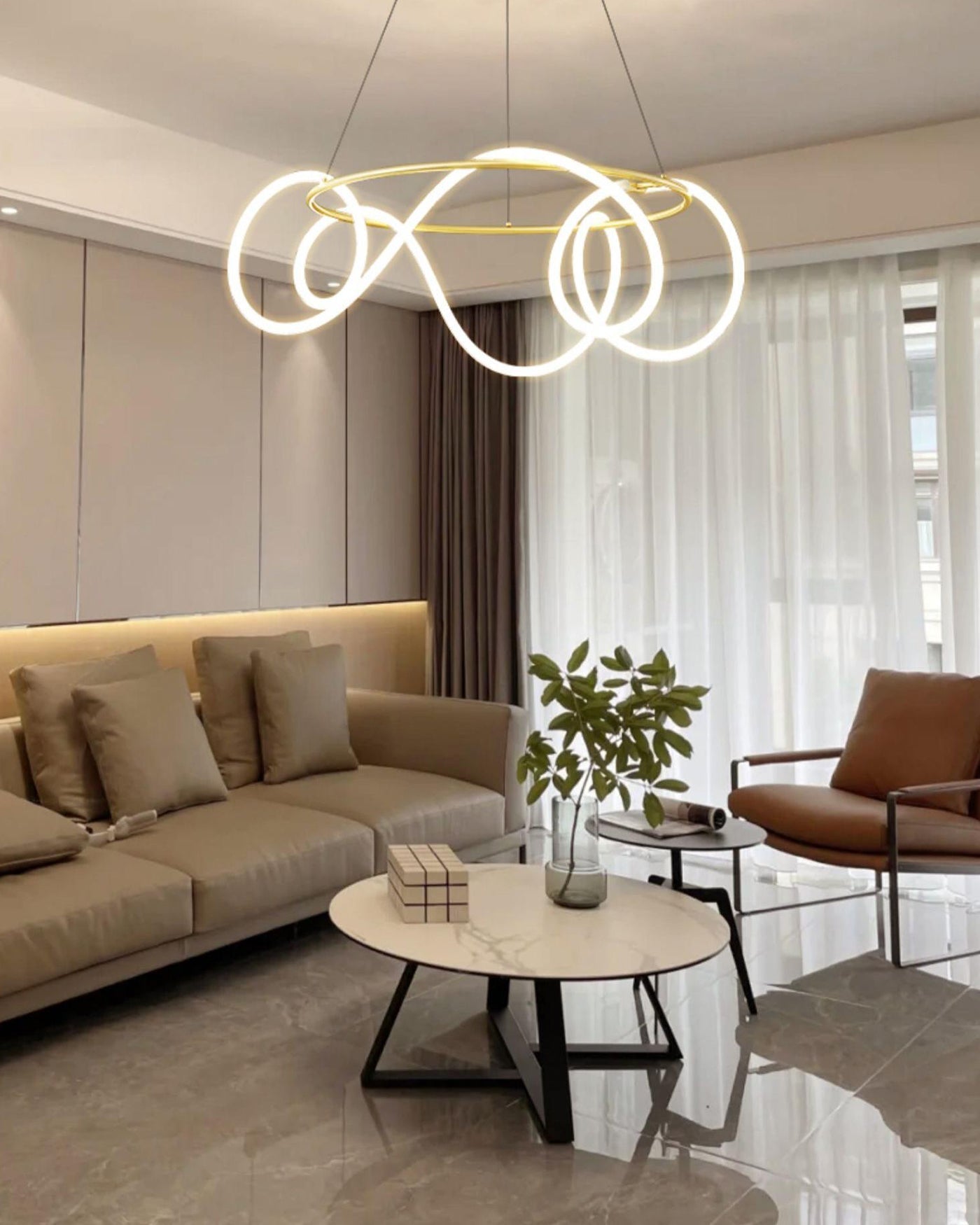 WOMO Lustre Rond Corde Led-WM2059b