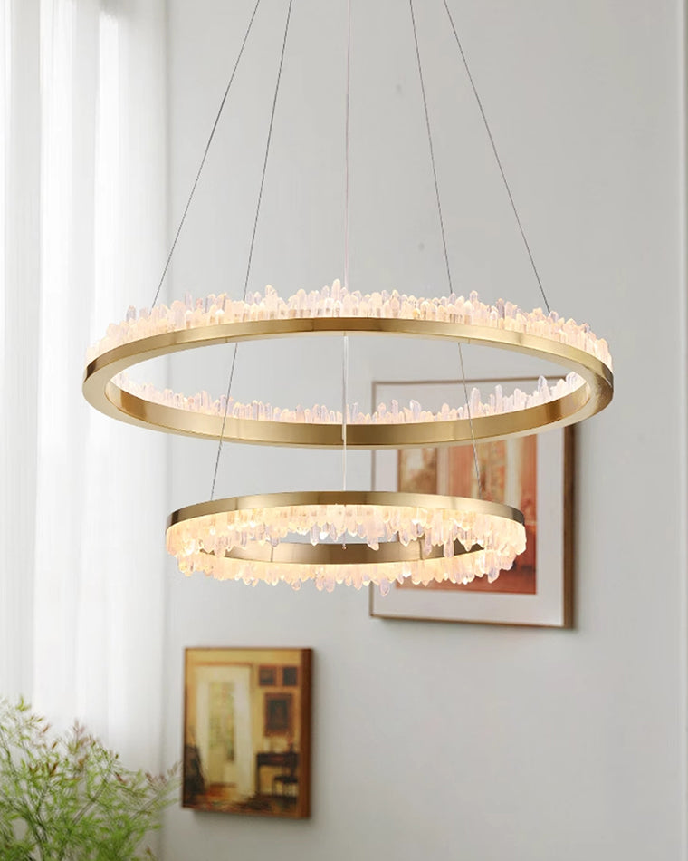 WOMO Lustre Cercle Cristal Led-WM2715
