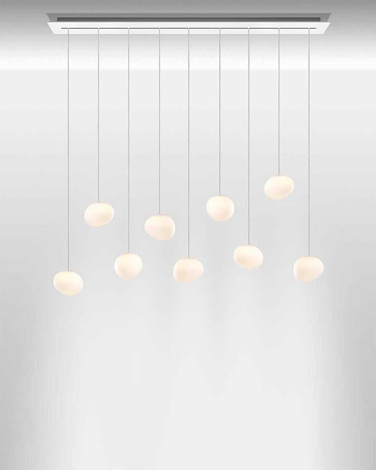 WOMO Suspension Boule Verre Blanc Moderne-WM2497