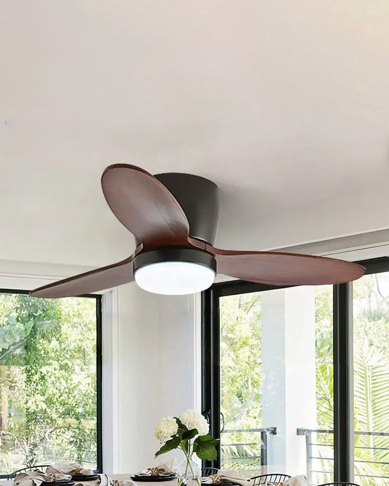 Lampe de ventilateur de plafond WOMO Mid Century Modern Hugger-WM5115
