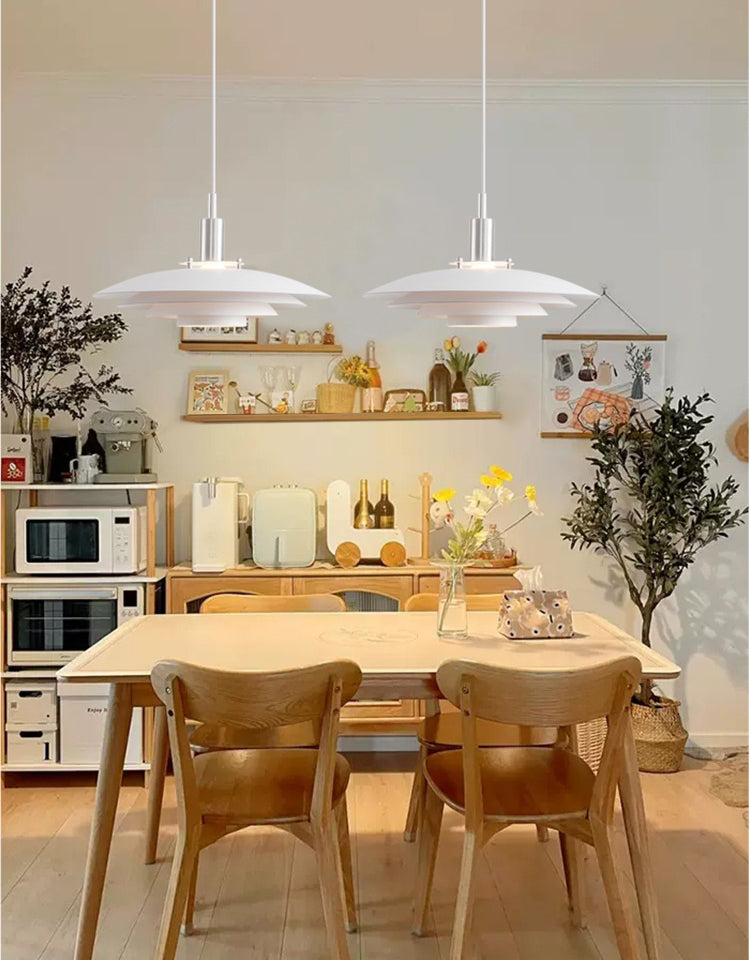 WOMO Suspension Metal Blanc pour Cuisine Design-WM2656