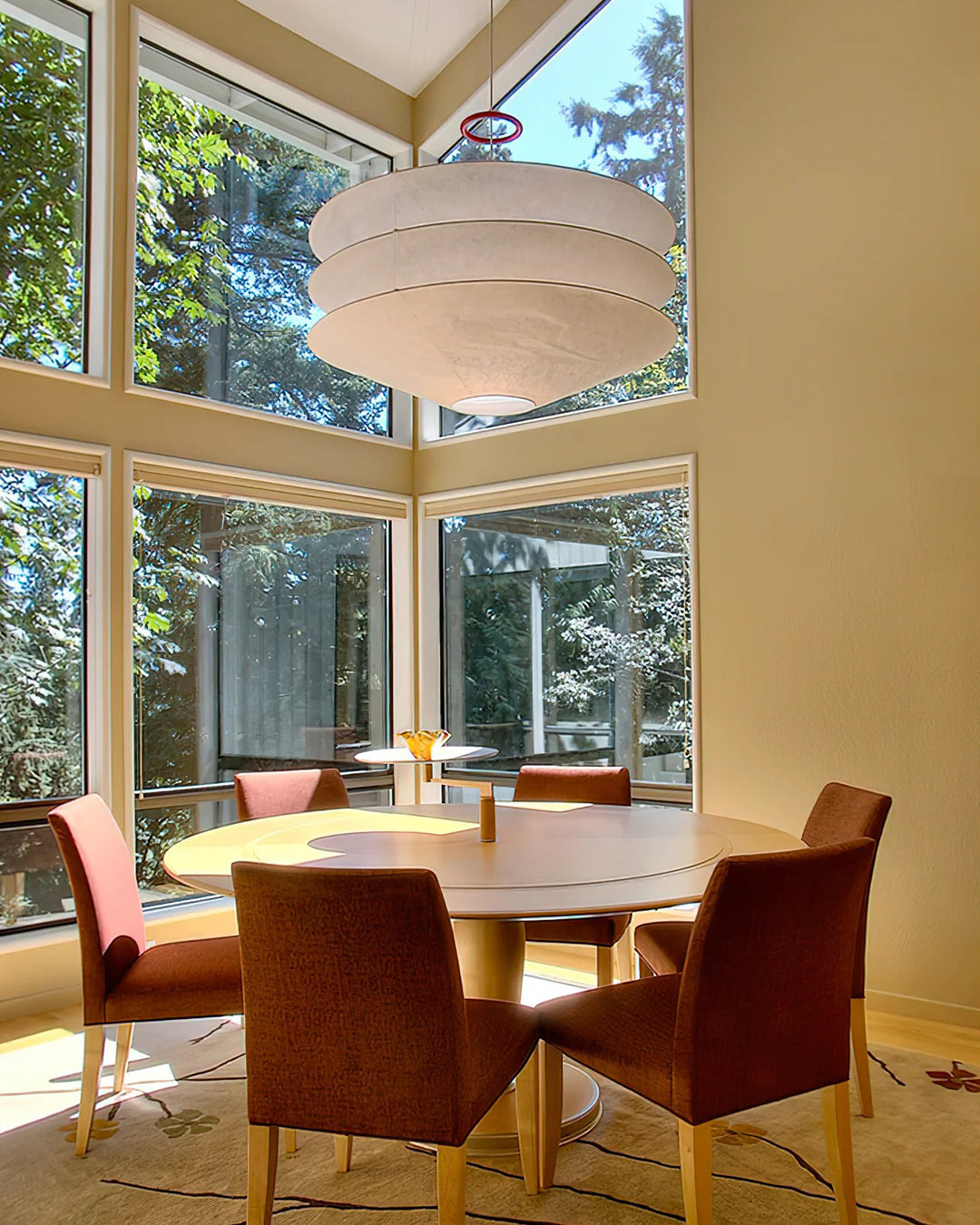 WOMO-WM2775 Tiered Cone Rice Paper Pendant Light