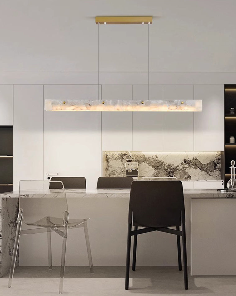 WOMO Lustre lineaire Albâtre Pour Salle à Manger-WM2833