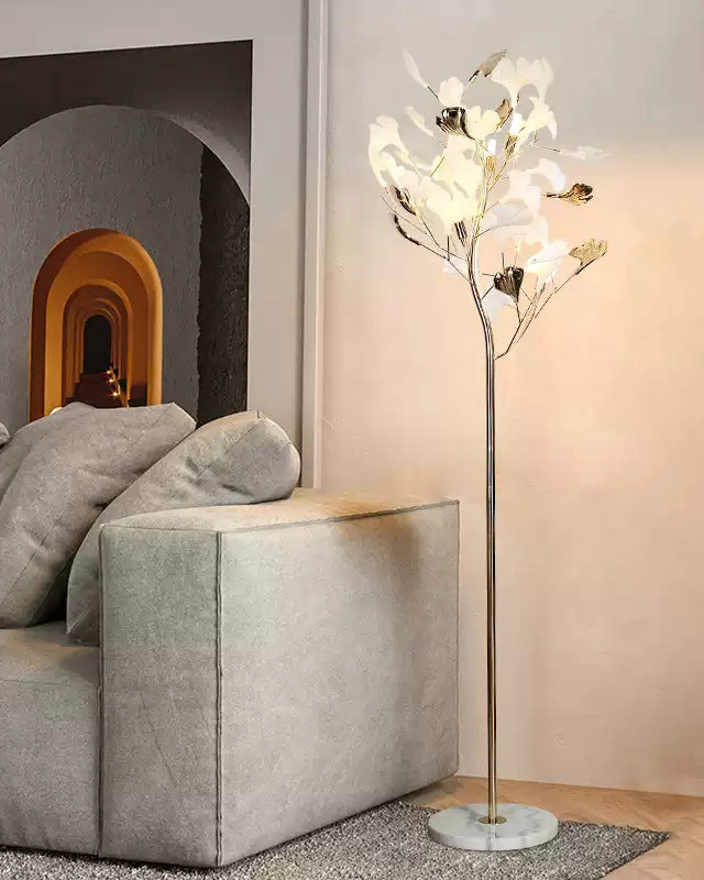 WOMO Ceramic Ginkgo Tree Floor Lamp - WM7137