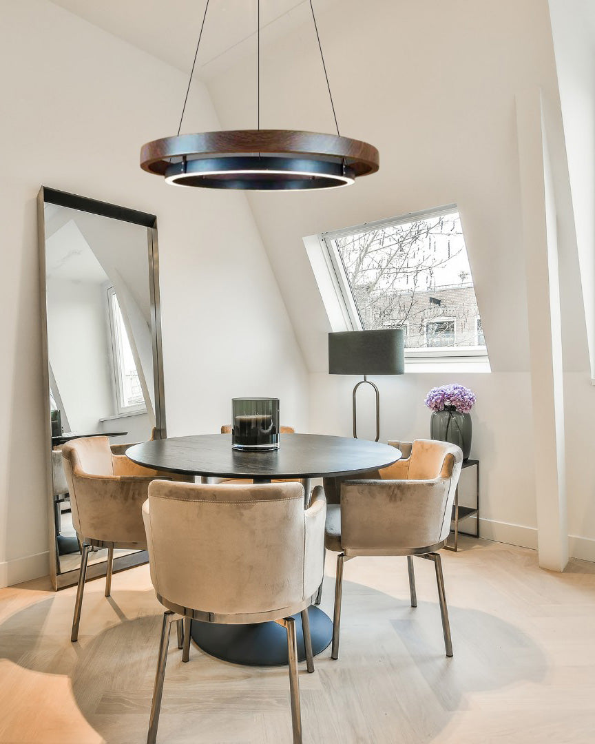 WOMO Wooden LED Ring Chandelier-WM2492