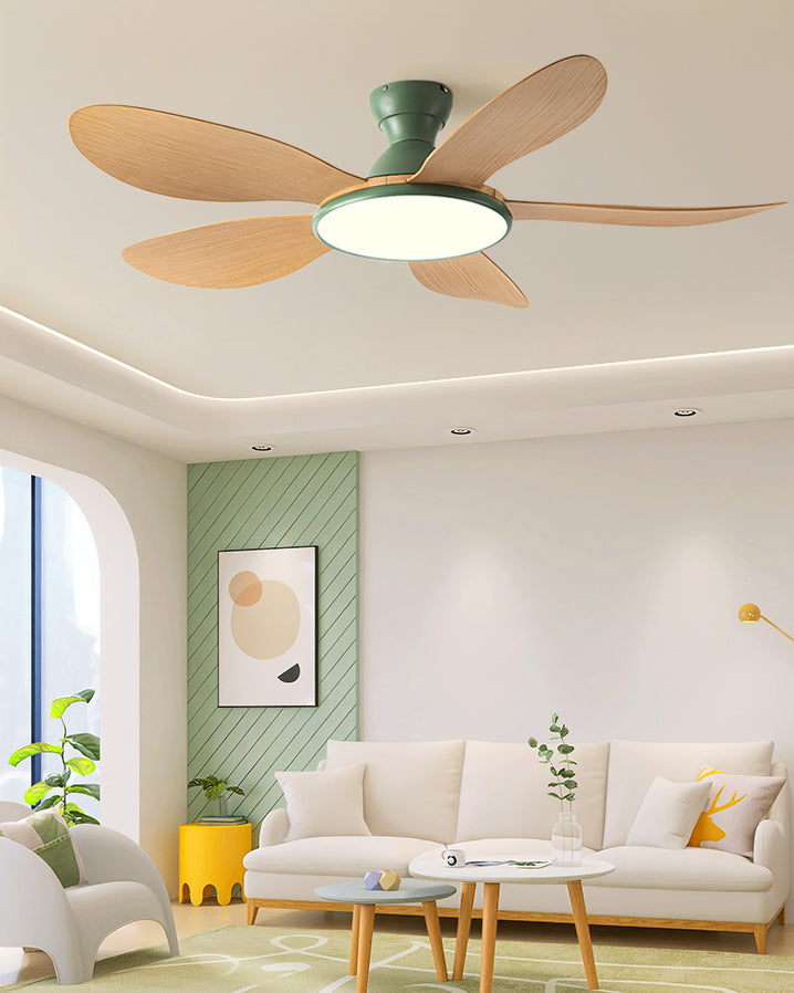 Ventilateur de plafond à profil bas WOMO avec lumière vive  - WM5153