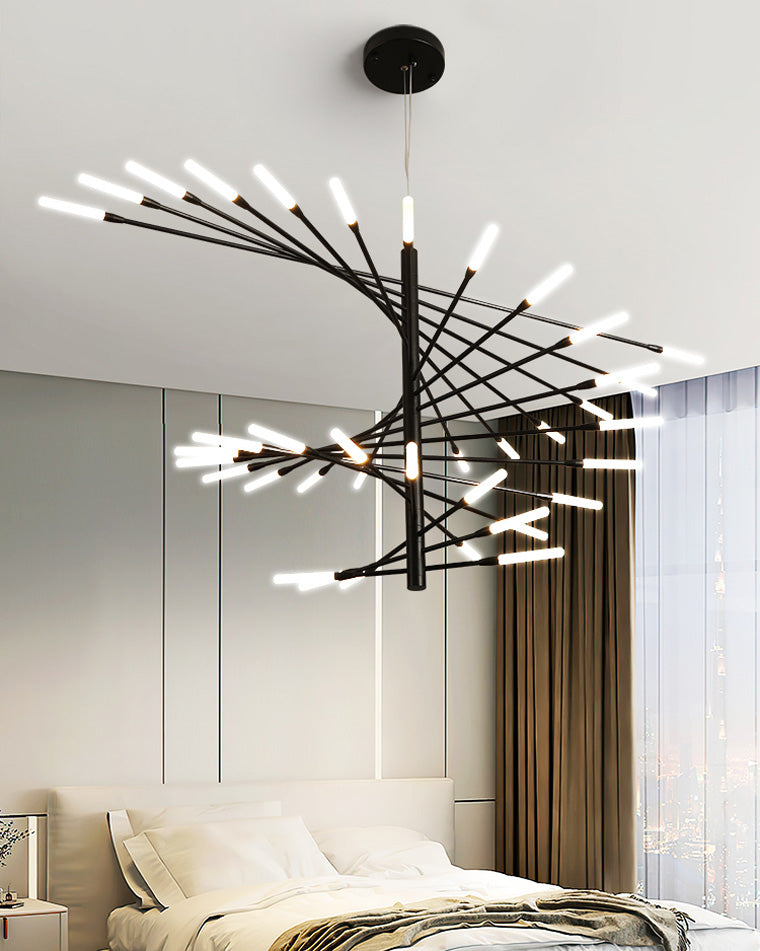 WOMO Multiple Spiral Modern Living Room Chandelier-WM2408