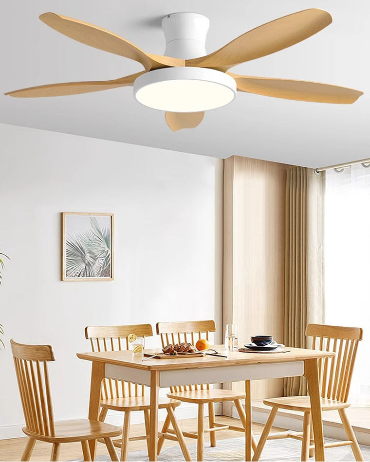 WOMO Grand Ventilateur de plafond bas 5 Pales-WM5130