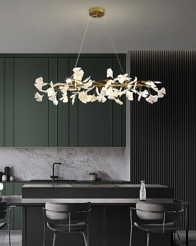 WOMO Lustre Linéaire Feuille de Ginkgo-WM2413
