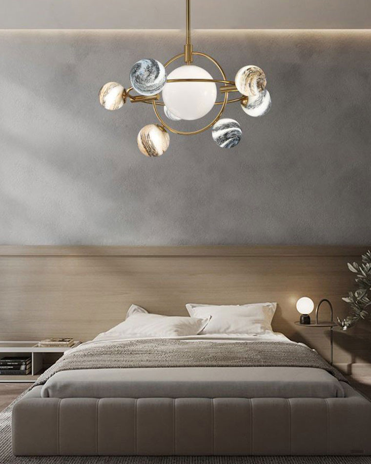 Lustre en verre WOMO Planet-WM2385