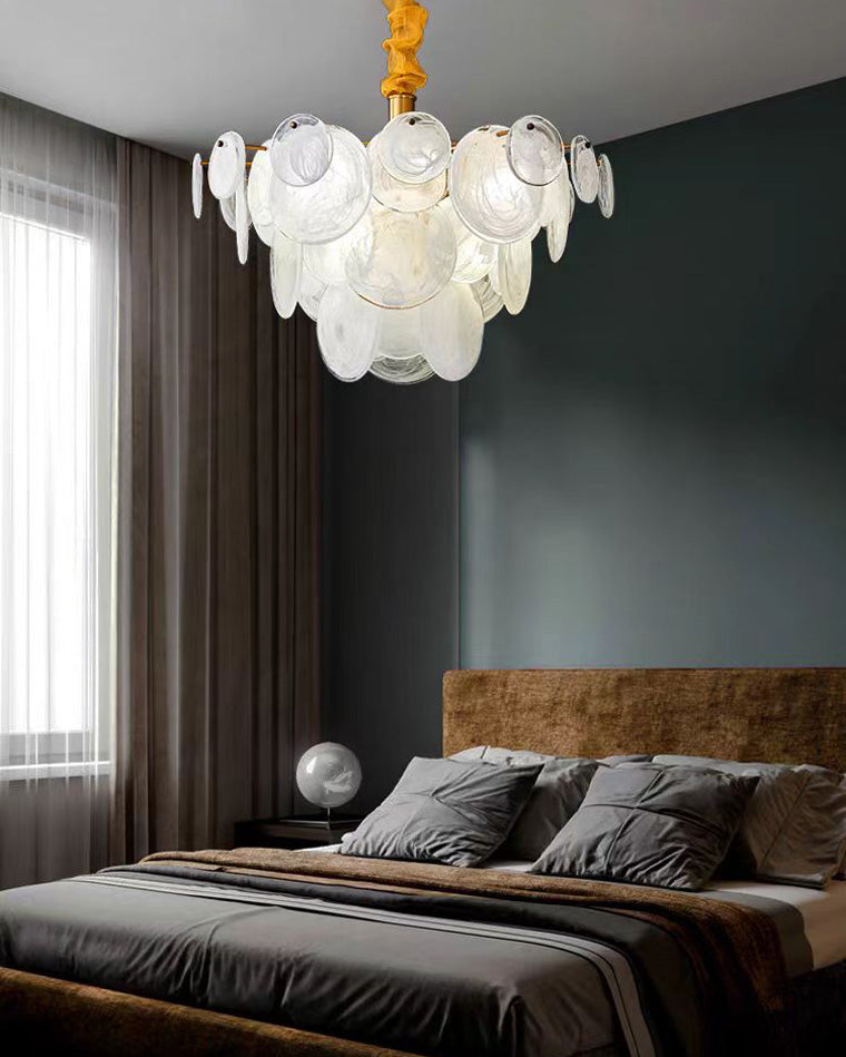WOMO Lustre Feuille en Verre Art Deco-WM2477
