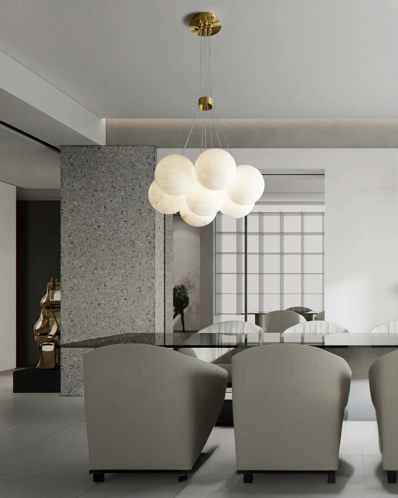 WOMO Alabaster Bubble Cluster Chandelier-WM2865
