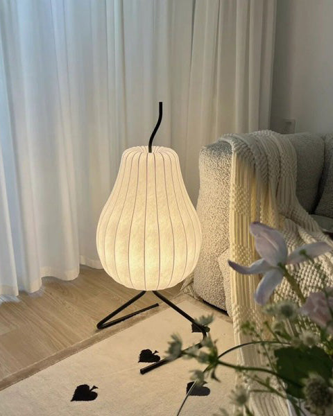 WOMO Lampe sur Pied Lanterne Poire en Soie - WM7126