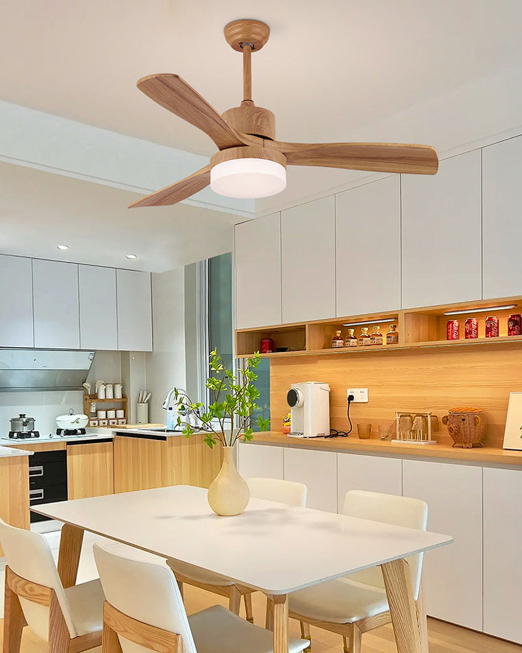 WOMO Ventilateur de plafond 3 Bois Pales-WM5068