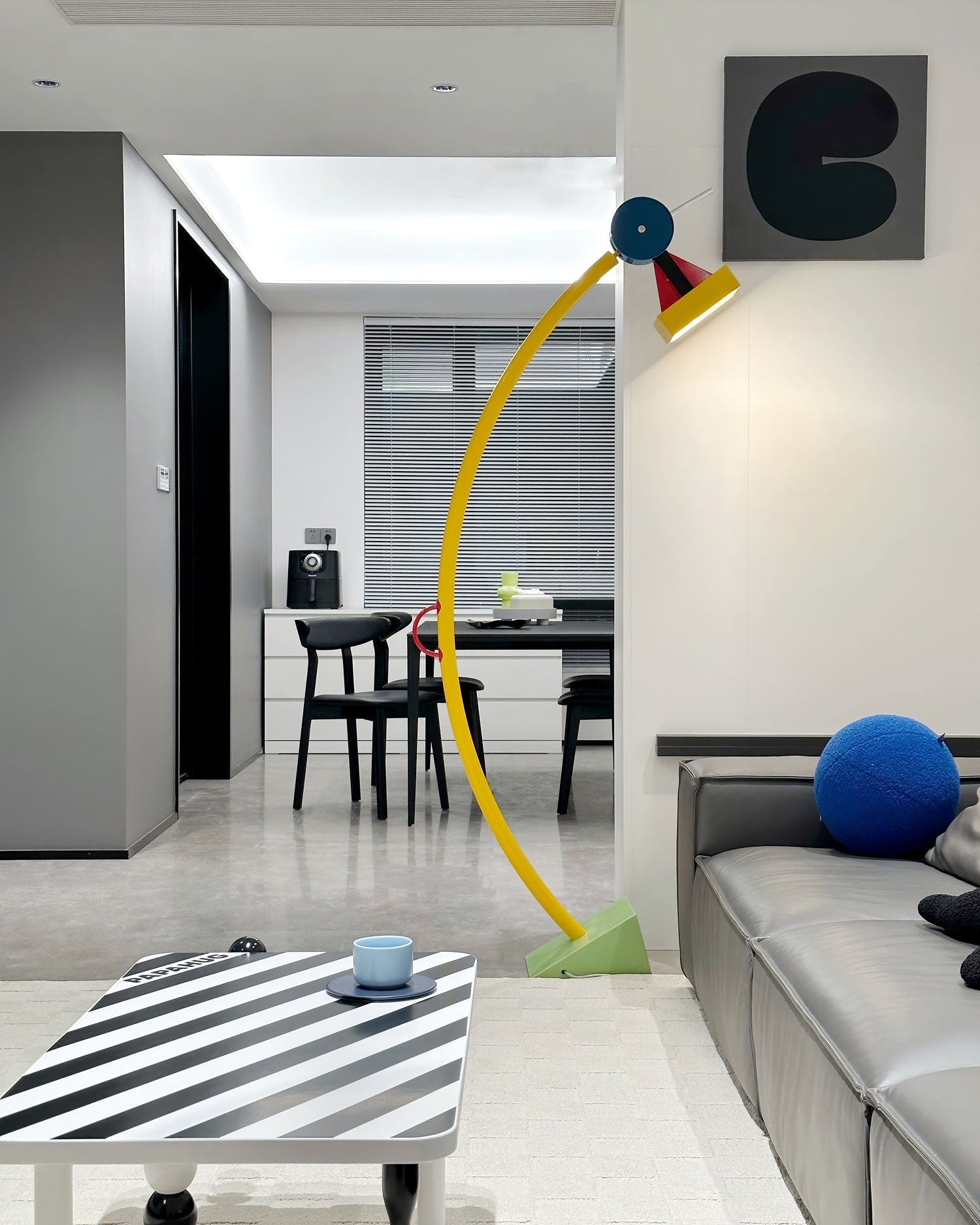 WOMO Lampe sur Pied Arc Multicolore - WM7104