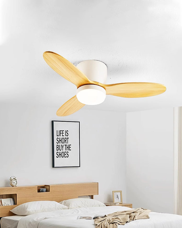 Lampe de ventilateur de plafond WOMO Mid Century Modern Hugger-WM5115