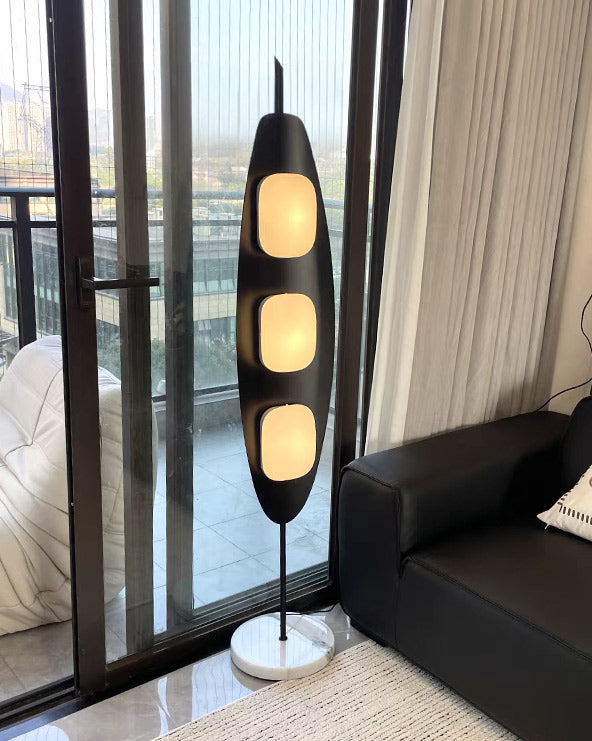 WOMO Lampe sur Pied Bois Ovale Moderne - WM7080