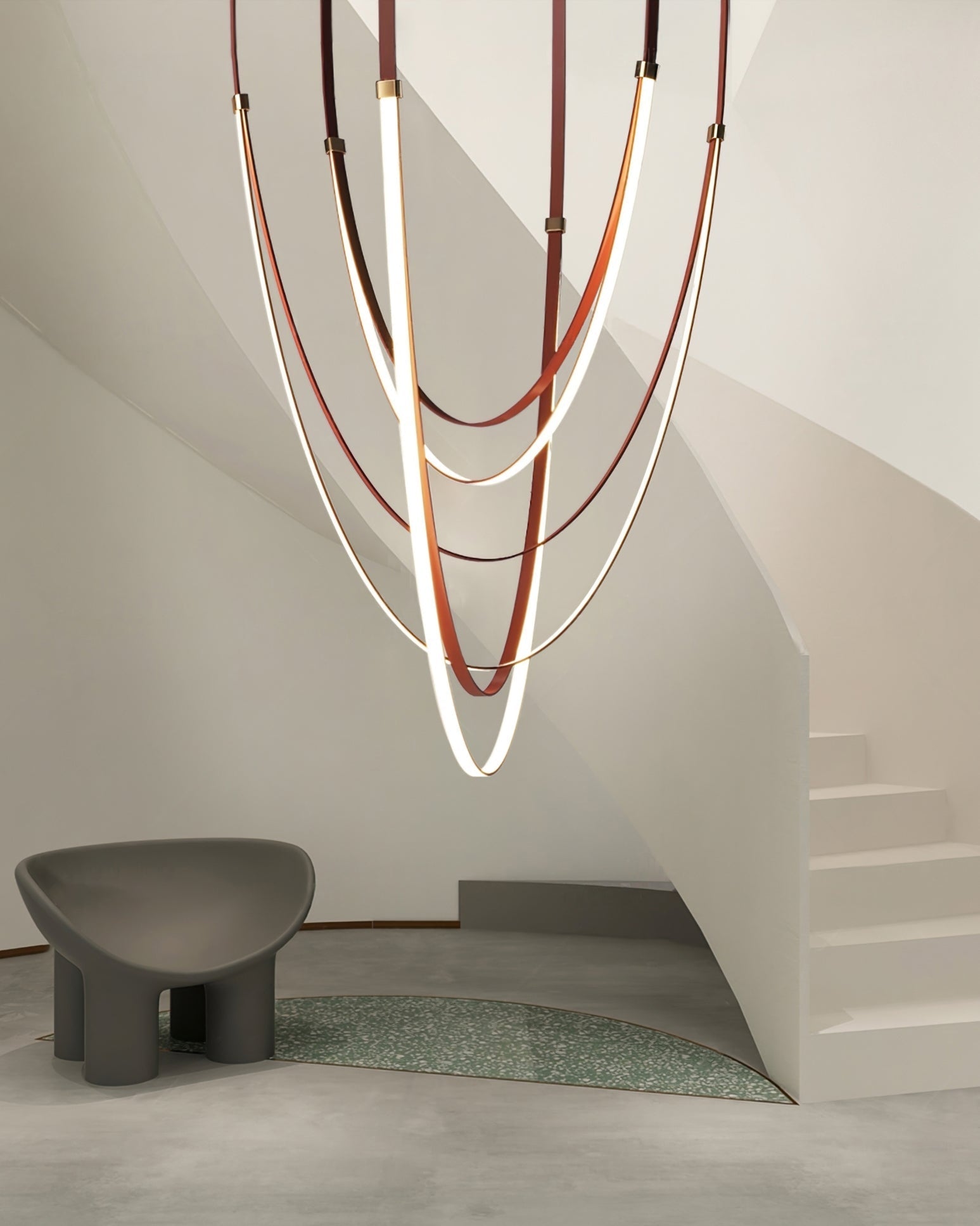 WOMO Lustre Simili-Cuir Led Décorative-WM2908