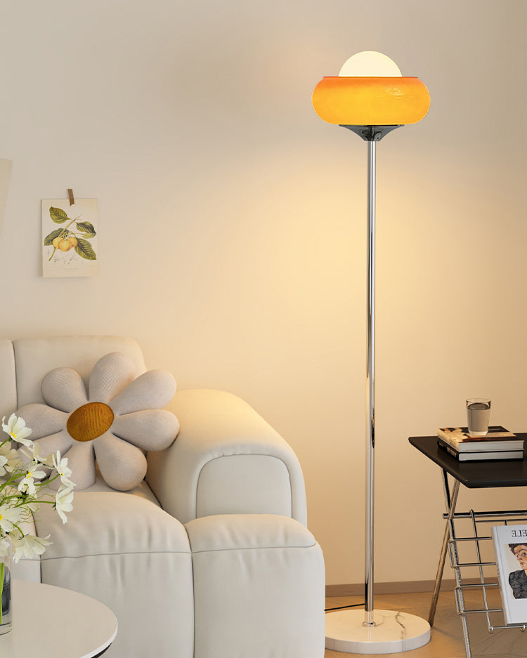 WOMO Lampe sur Pied Torchière Orange - WM7092