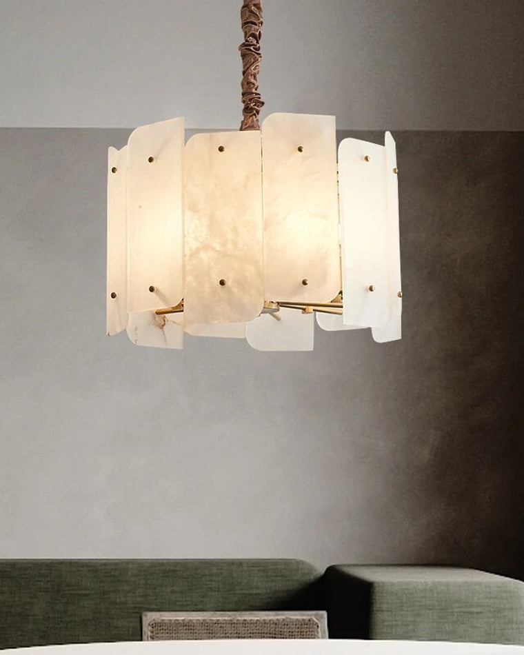 Lustre rond en albâtre WOMO-WM2391