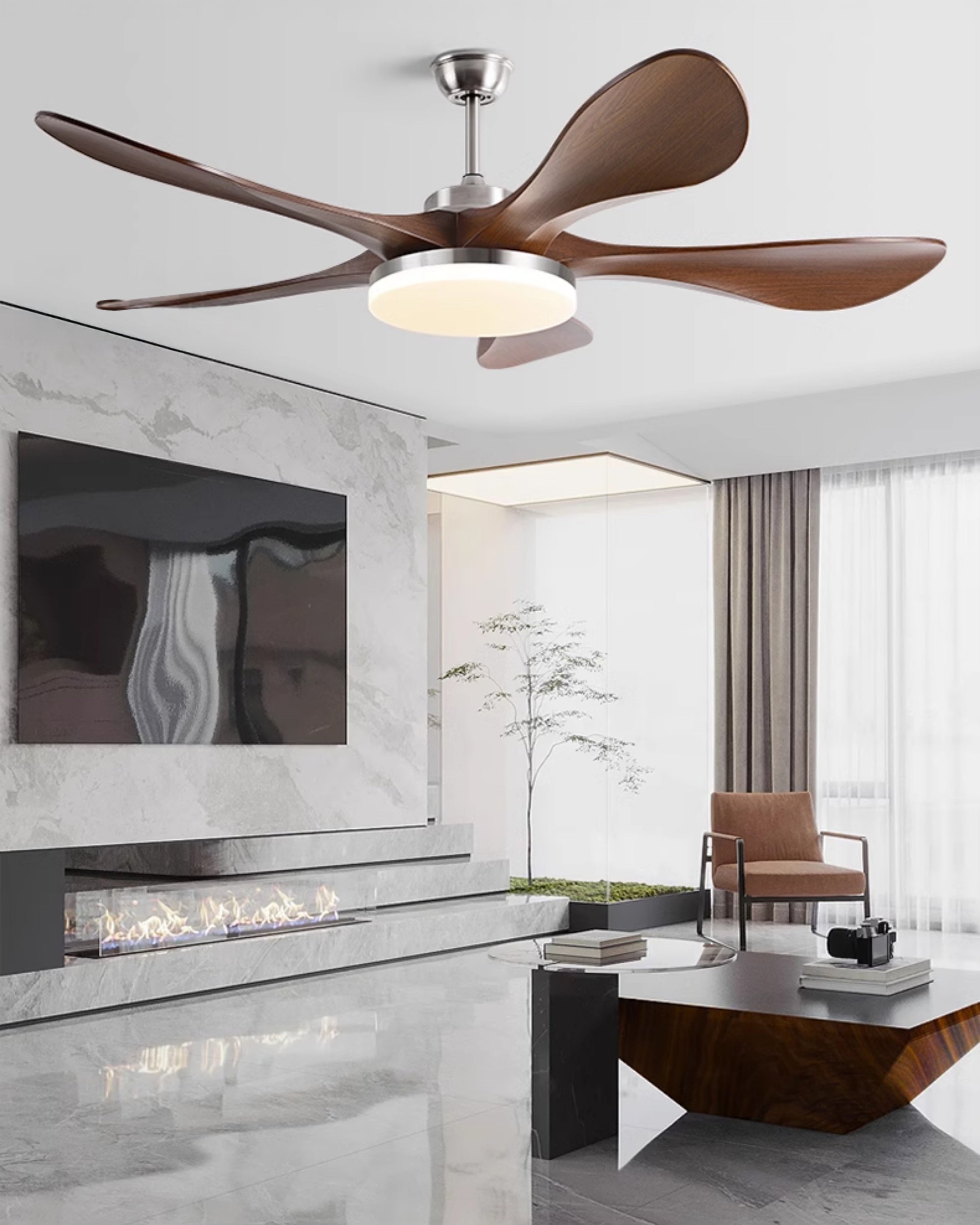 WOMO Grand Ventilateur de plafond 5 Pales-WM5173