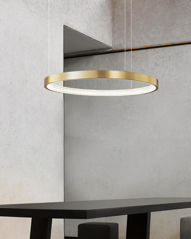 WOMO Lustre Anneaux Led Doré/Noir-WM2357