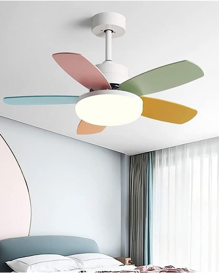 WOMO 5 Pale Scandi Lampe de ventilateur de plafond-WM5089