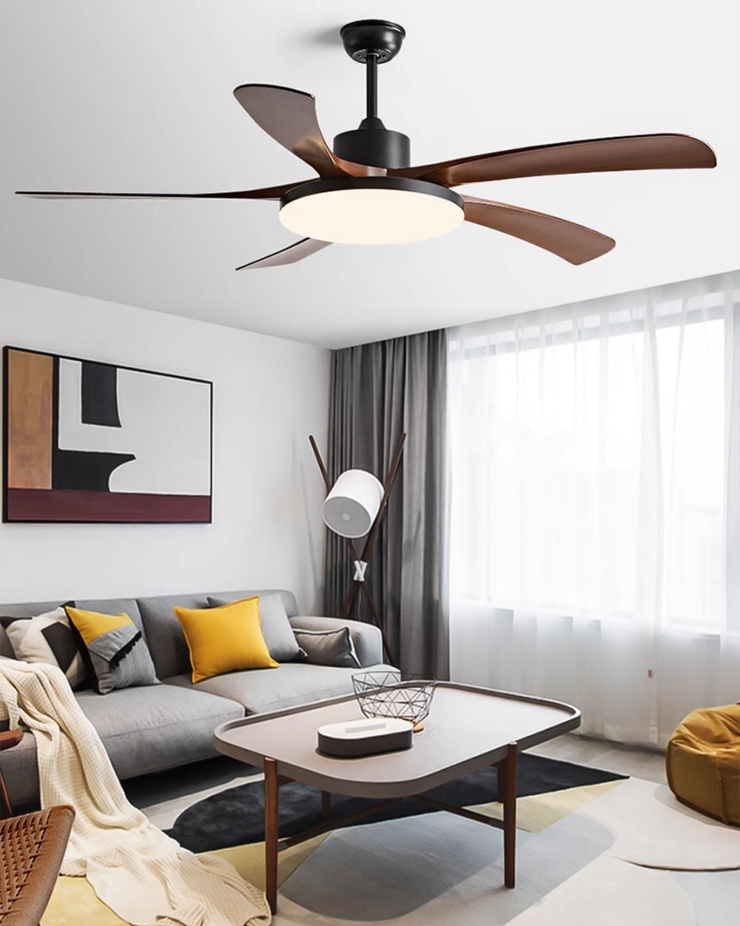 WOMO 60-inch large ceiling fan light - WM5179