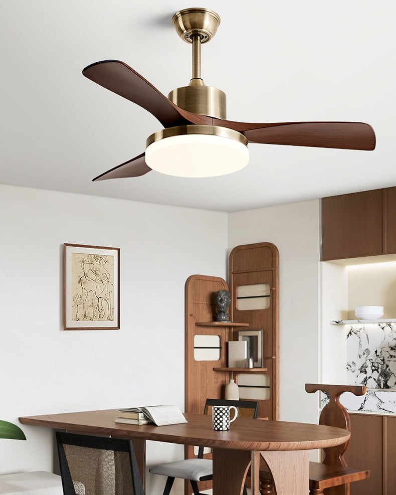 Ventilateur de plafond WOMO à 5 pales avec lumière vive - WM5163