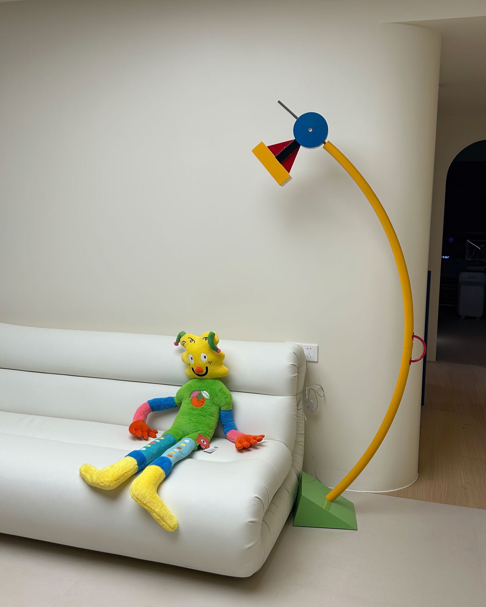 WOMO Lampe sur Pied Arc Multicolore - WM7104