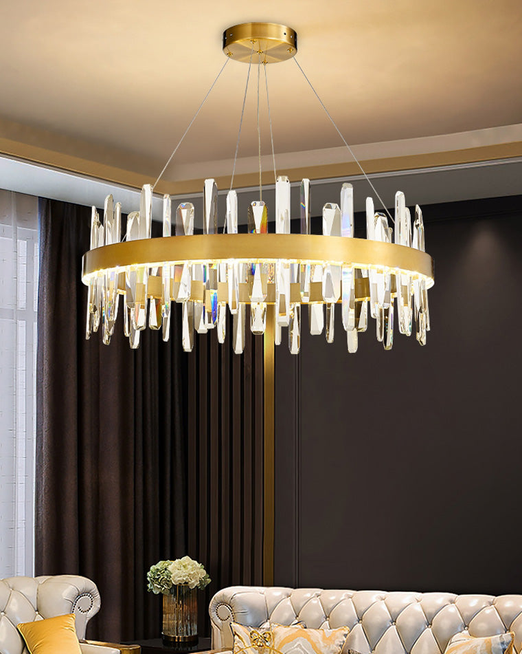 WOMO Lustre Luxe Rond Cristal-WM2485a