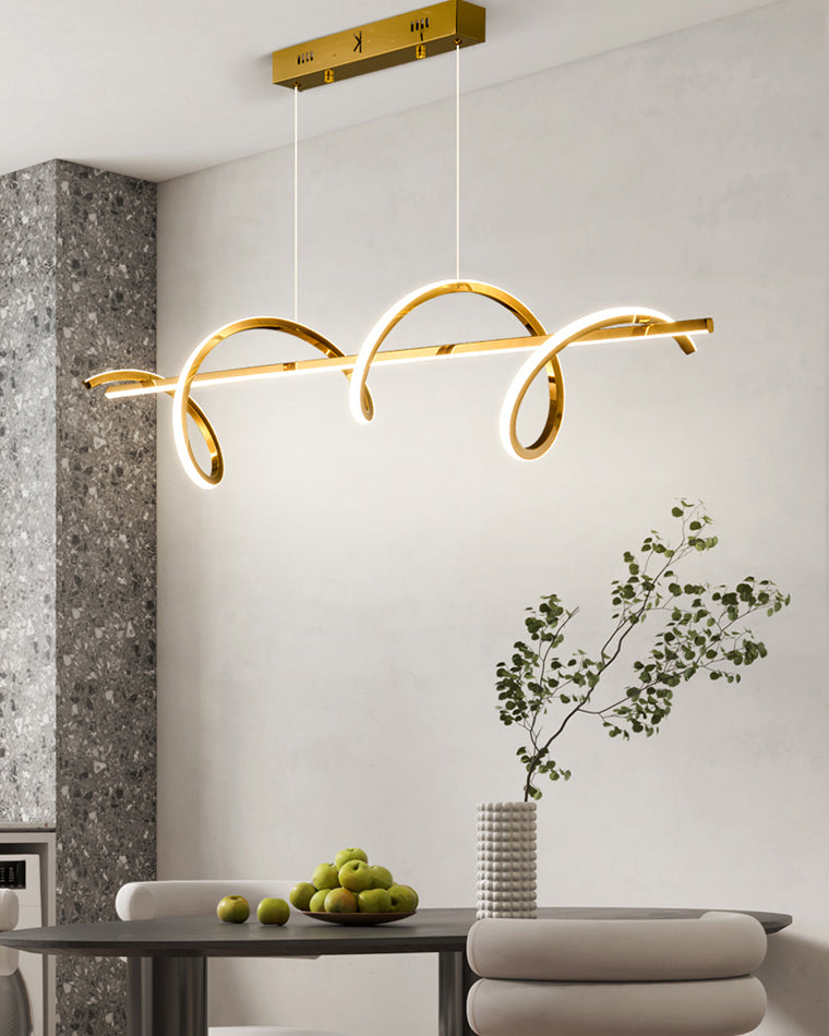WOMO Lustre Lineaire Doré Salle à Manger-WM2723