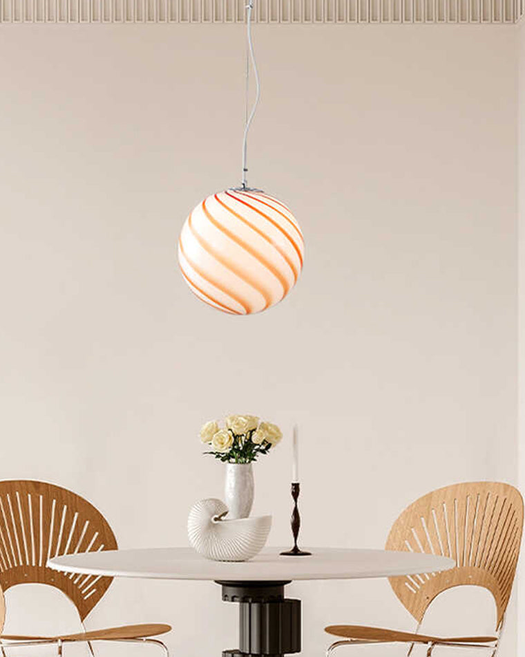 Suspension WOMO Swirl Glass Globe-WM2613