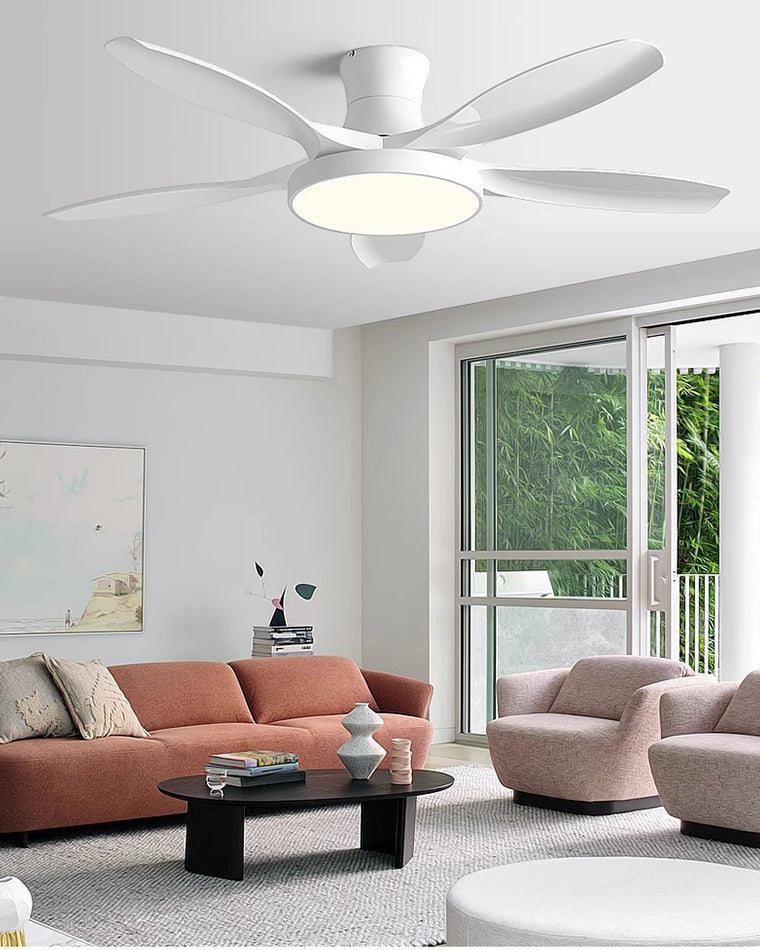 WOMO Grand Ventilateur de plafond bas 5 Pales-WM5130