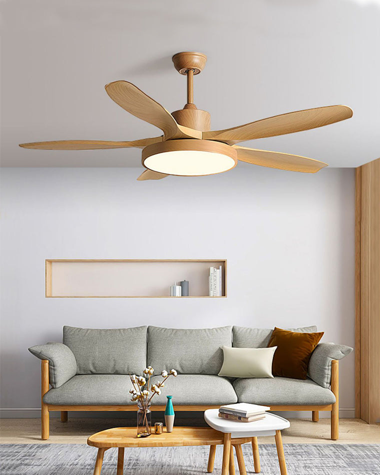 Lampe de ventilateur de plafond moderne WOMO 5 pales-WM5129