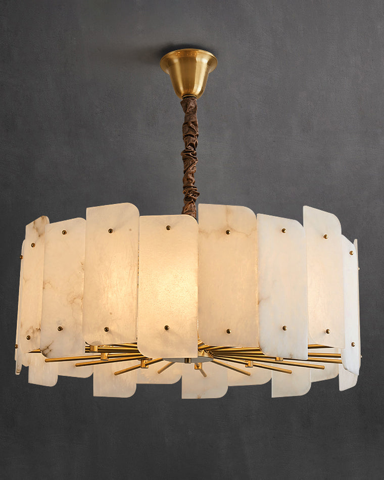 Lustre rond en albâtre WOMO-WM2391