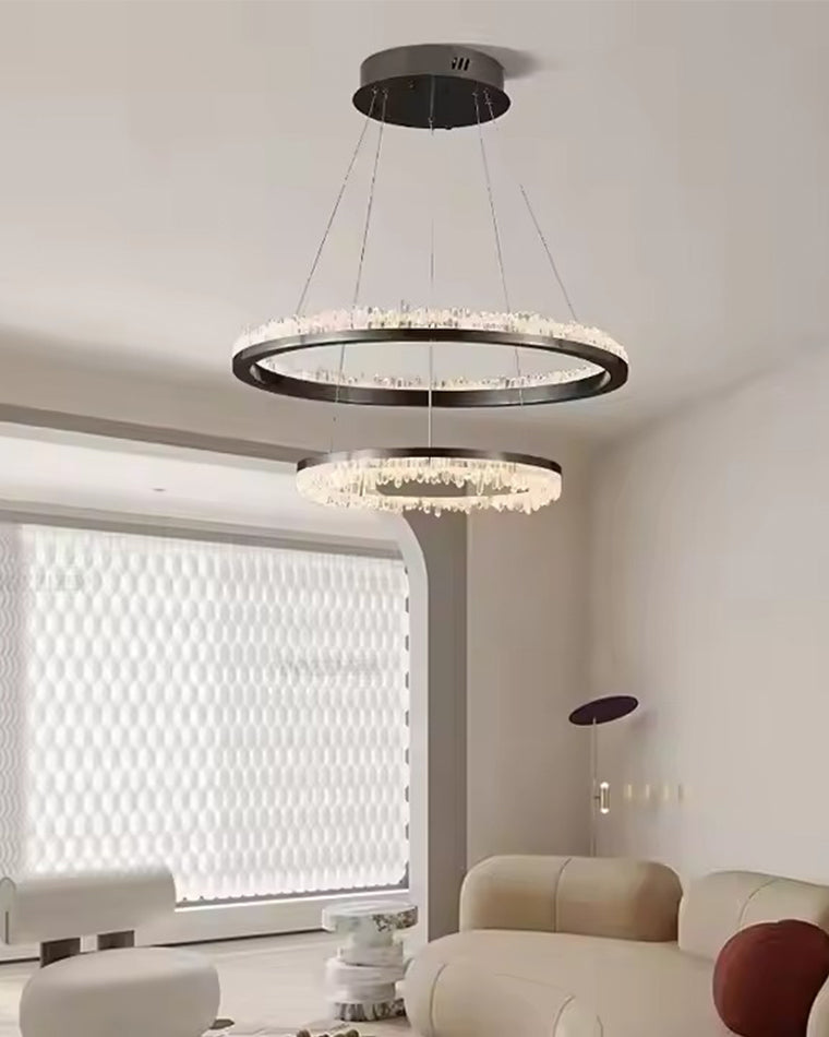 WOMO Lustre Cercle Cristal Led-WM2715