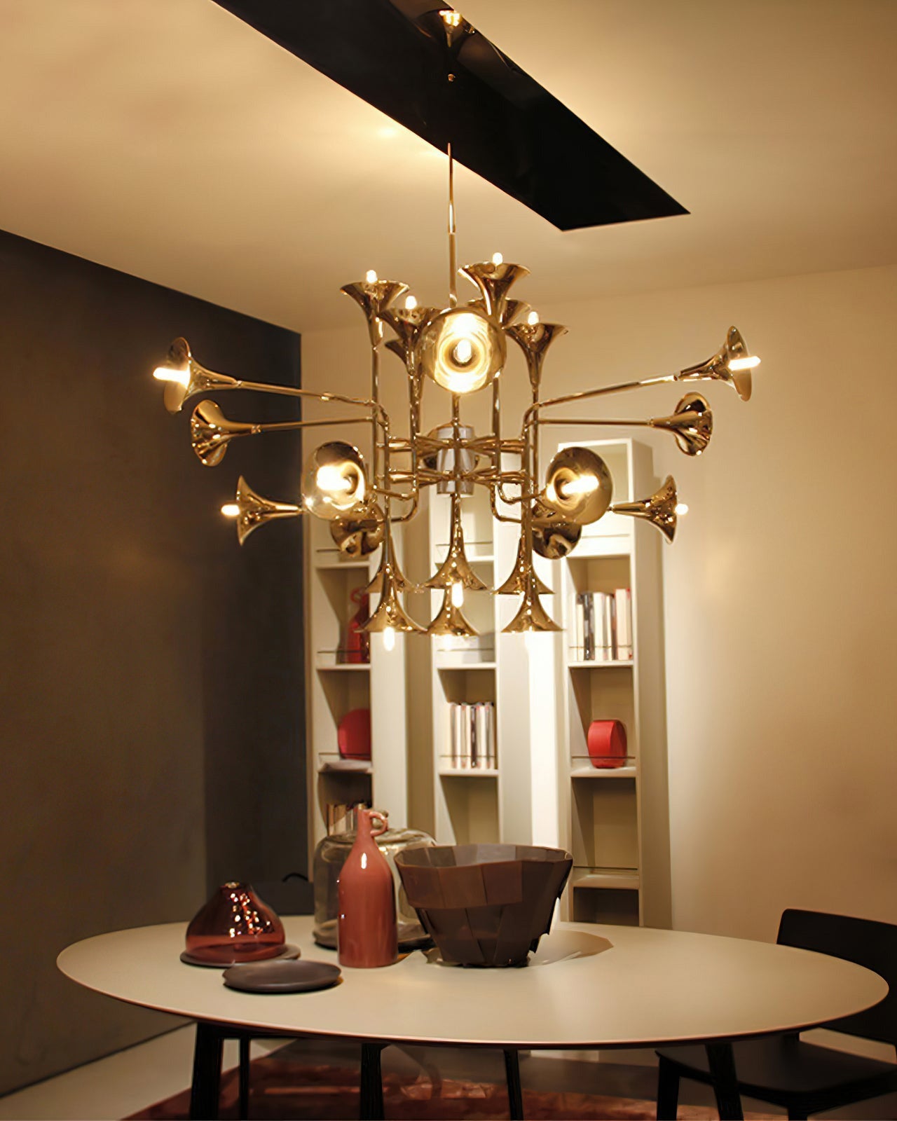 WOMO Gold Flower Chandelier Art Deco-WM2614