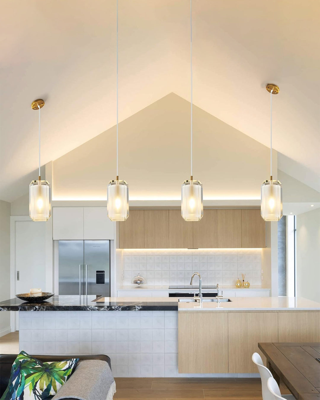 Suspension rectangulaire en cristal WOMO-WM2682
