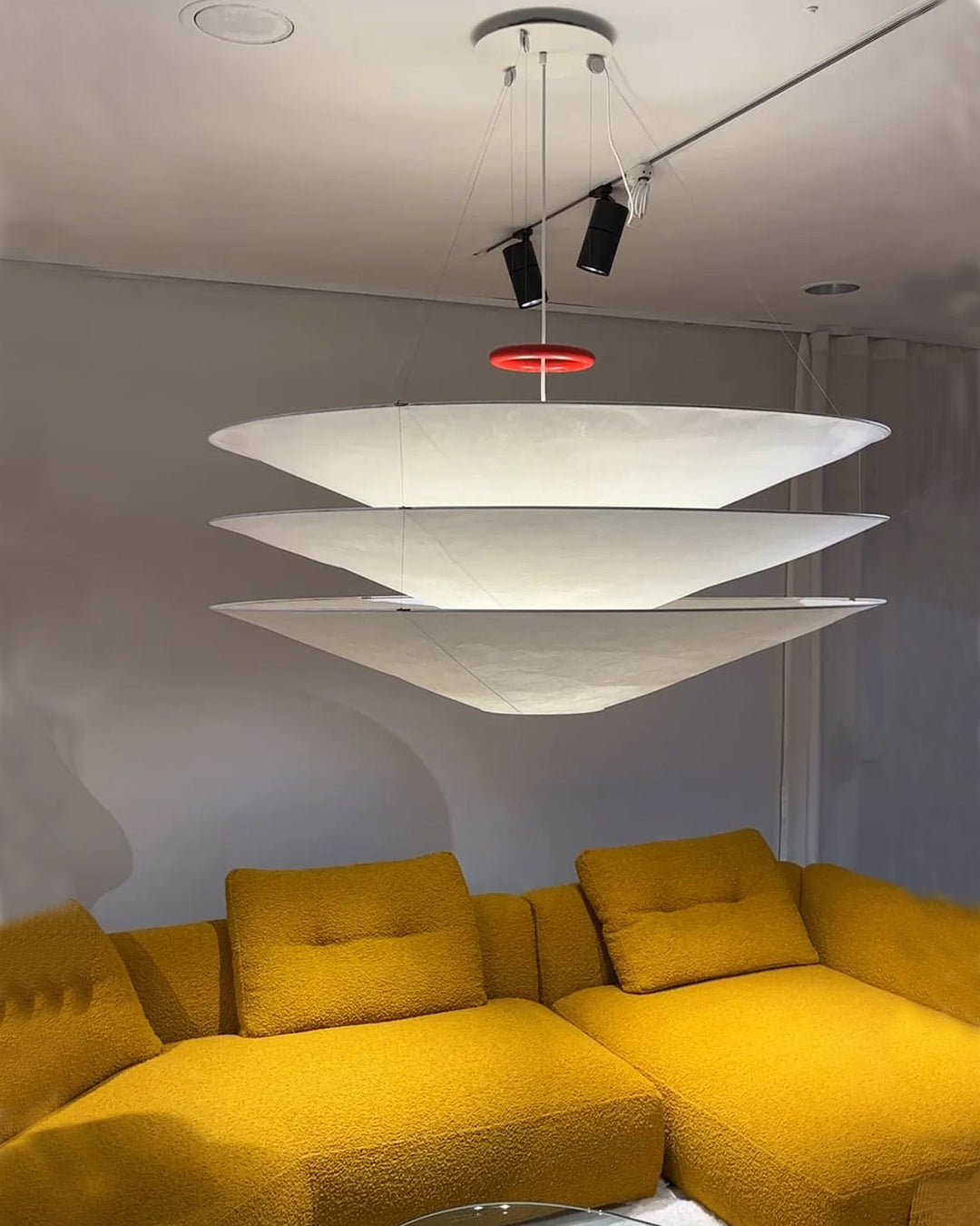 WOMO-WM2775 Tiered Cone Rice Paper Pendant Light