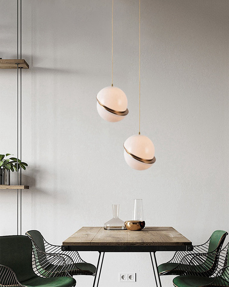 WOMO Gold Glass Ball Suspension-WM2679