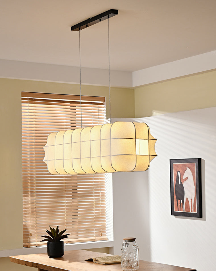 Lustre rectangulaire en tissu WOMO-WM2957